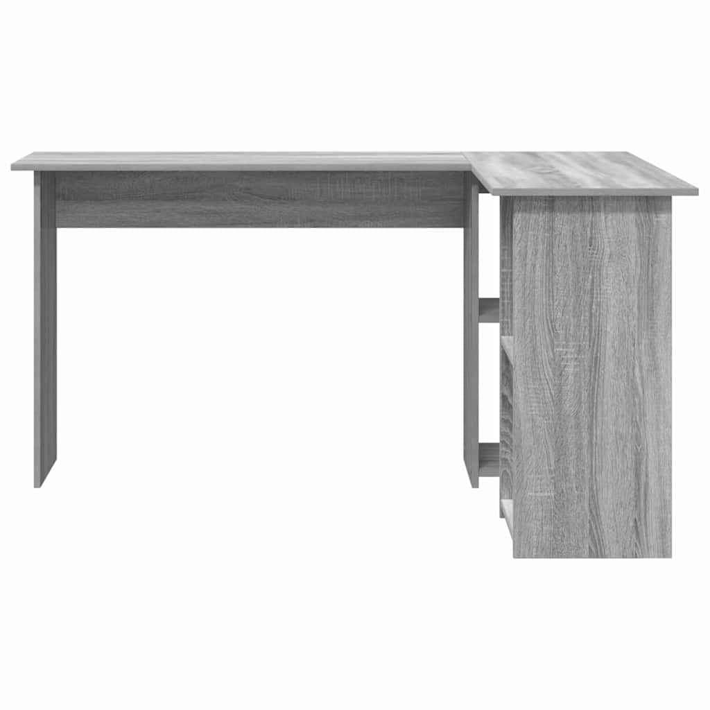 vidaXL Γραφείο Γκρι sonoma 142 x 102 x 73 εκ Επεξεργασμένο ξύλο