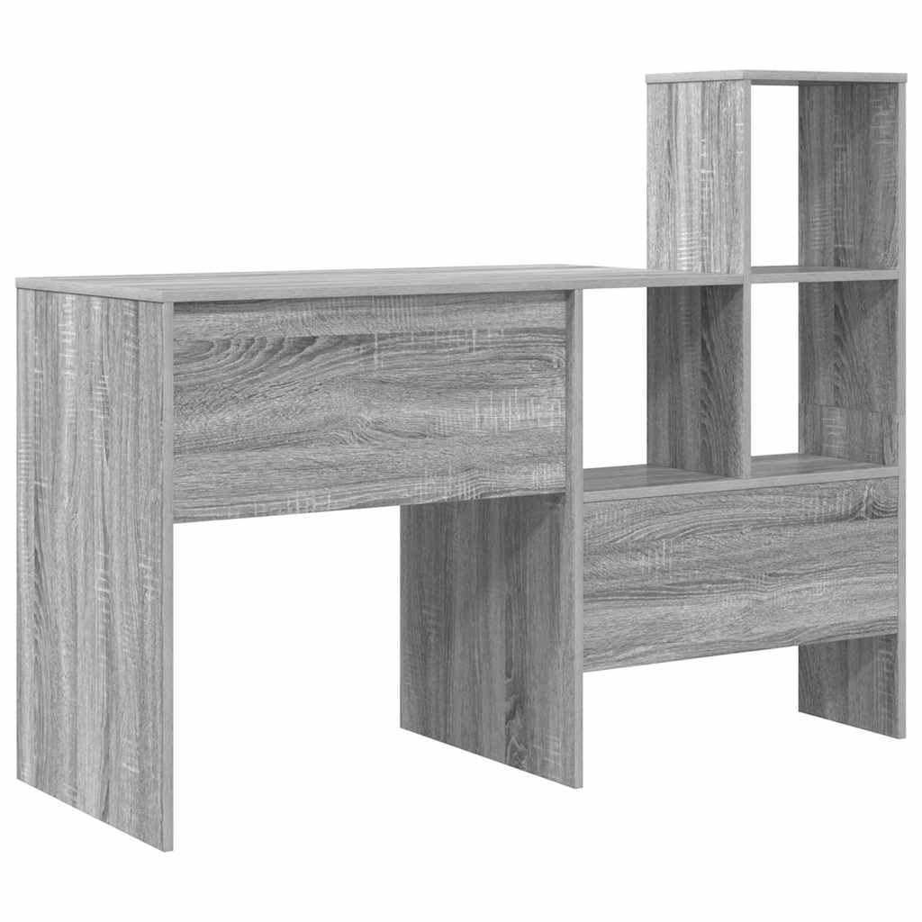 vidaXL Γραφείο Γκρι sonoma 131.5 x 50 x 106.5 εκ. Επεξεργασμένο ξύλο
