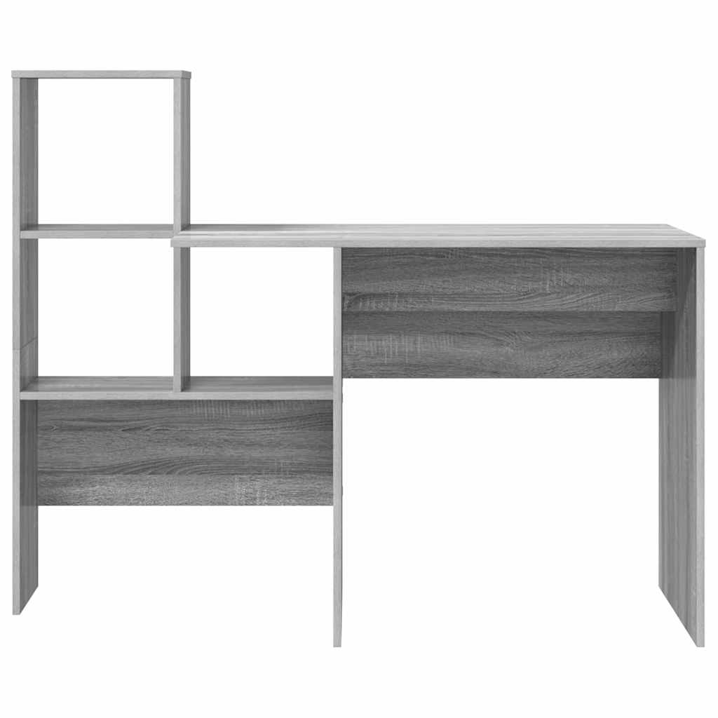 vidaXL Γραφείο Γκρι sonoma 131.5 x 50 x 106.5 εκ. Επεξεργασμένο ξύλο