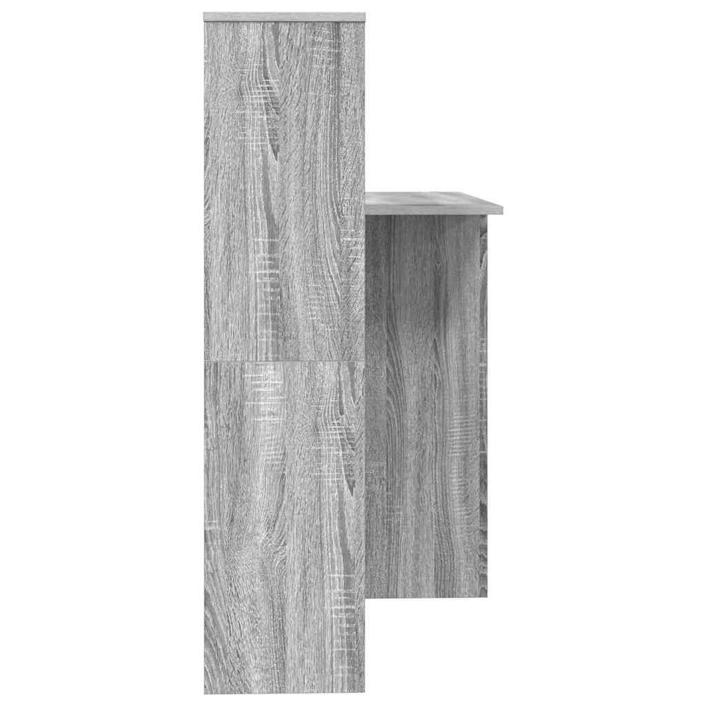vidaXL Γραφείο Γκρι sonoma 131.5 x 50 x 106.5 εκ. Επεξεργασμένο ξύλο