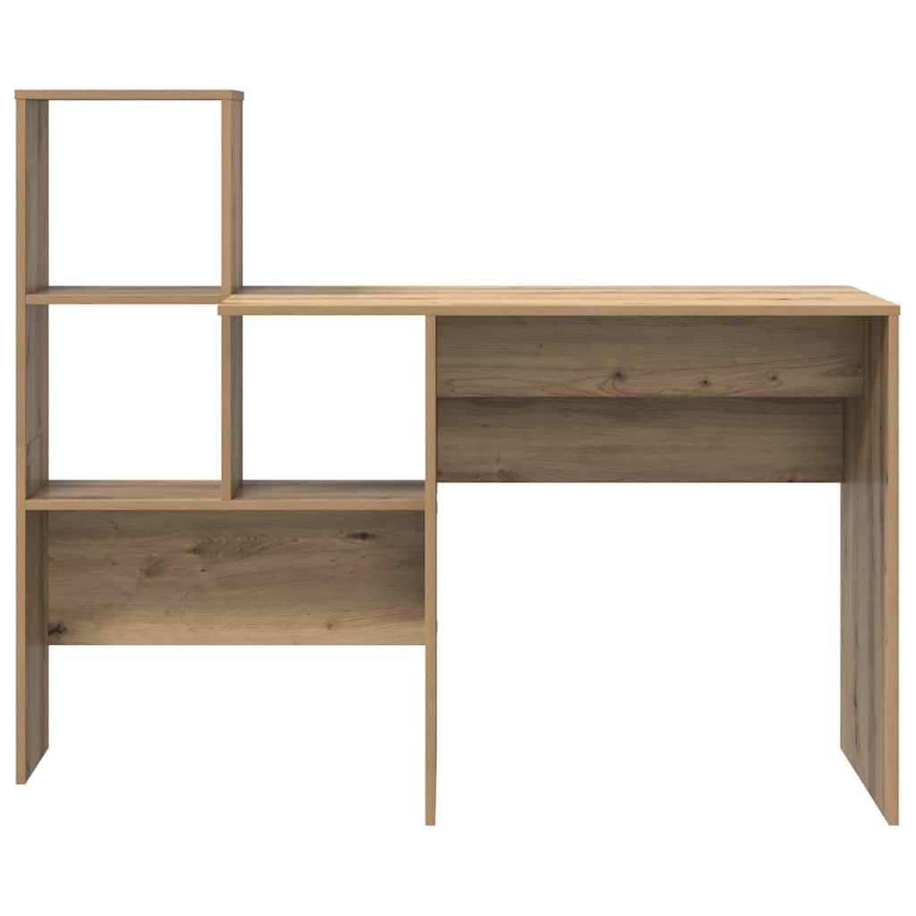 vidaXL Γραφείο artisan δρυς 131.5 x 50 x 106.5 εκ. Επεξεργασμένο ξύλο