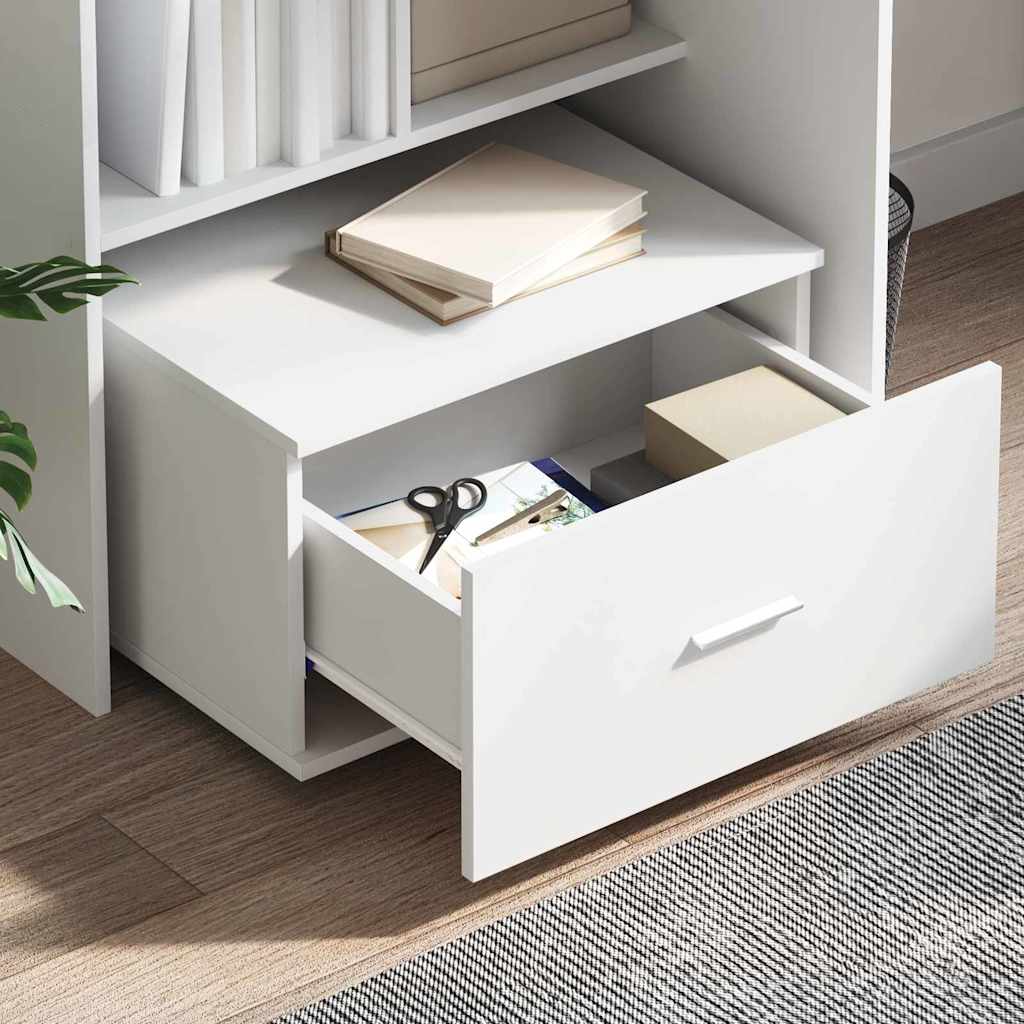 vidaXL Ντουλάπι με Συρτάρια 55 x 45 x 31 εκ Λευκό