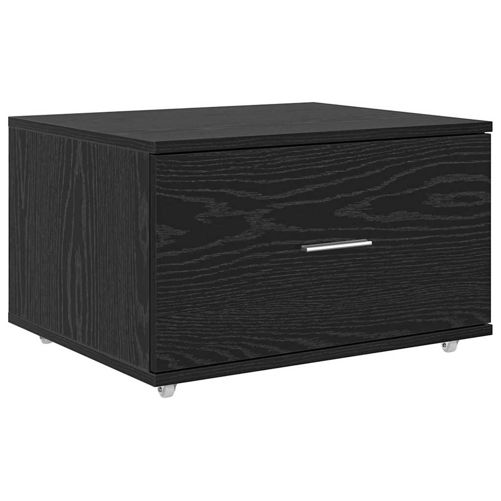 vidaXL Ντουλάπι με Συρτάρια 55 x 45 x 31 εκ Μαύρη Οξυά