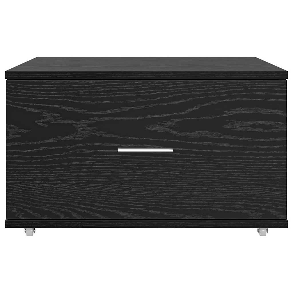 vidaXL Ντουλάπι με Συρτάρια 55 x 45 x 31 εκ Μαύρη Οξυά