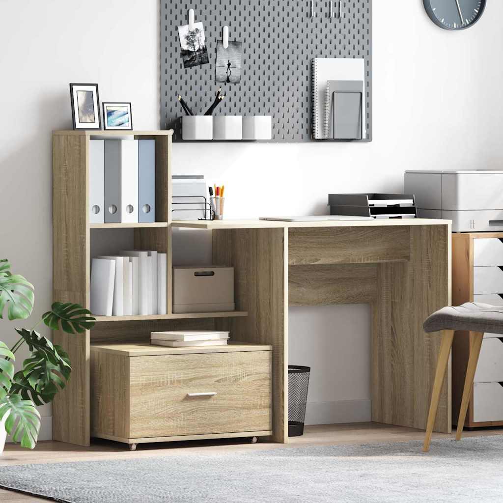 vidaXL Ντουλάπι με Συρτάρια 55 x 45 x 31 εκ Δρύς Sonoma