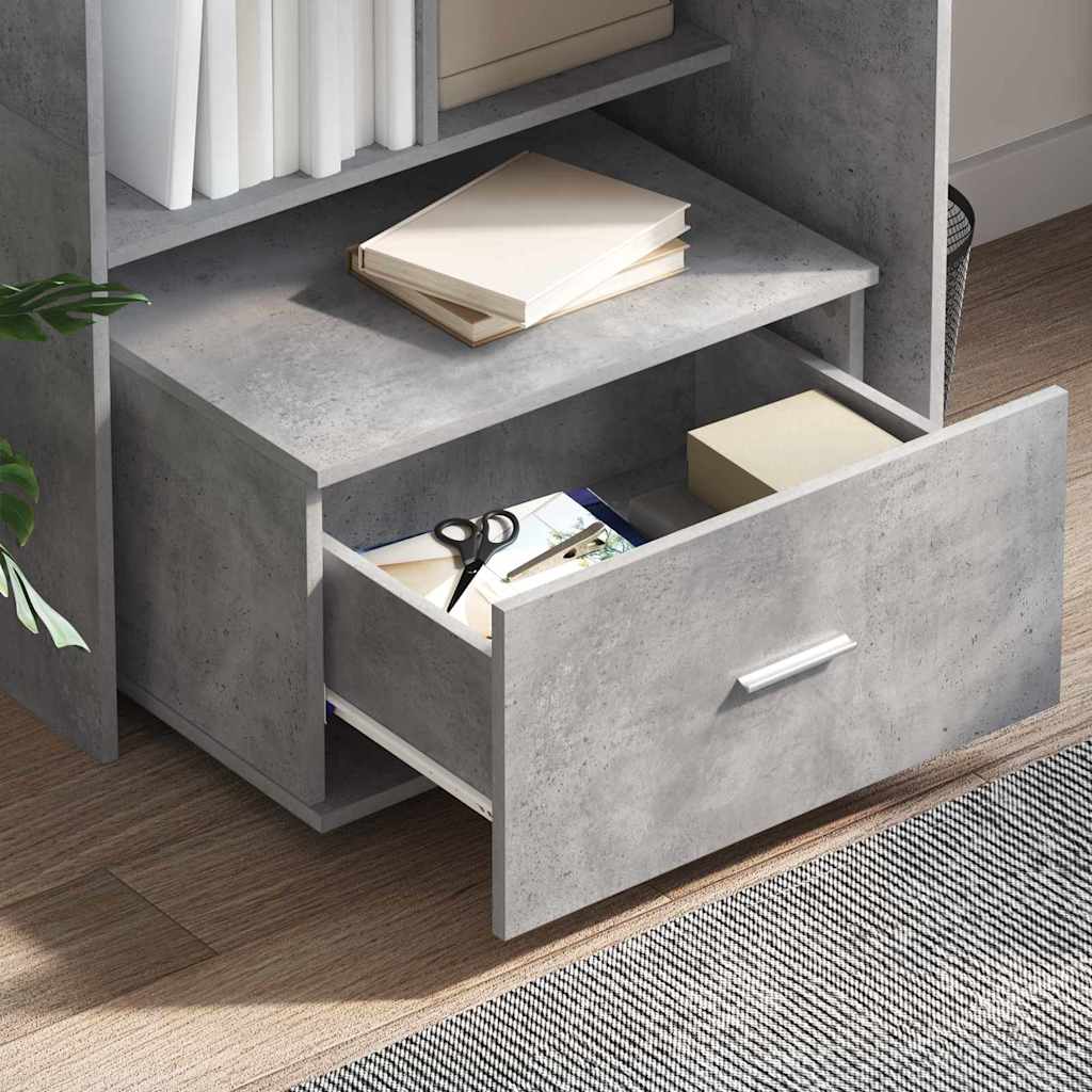 vidaXL Ντουλάπι με Συρτάρια 55 x 45 x 31 εκ Σκυρόδεμα Γκρι