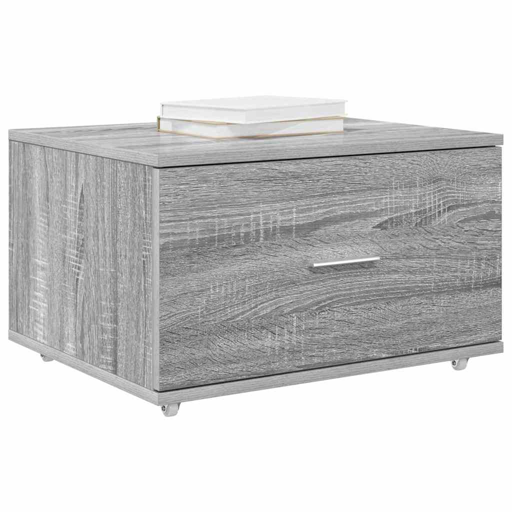 vidaXL Ντουλάπι με Συρτάρια 55 x 45 x 31 εκ Γκρίζο Σονομα