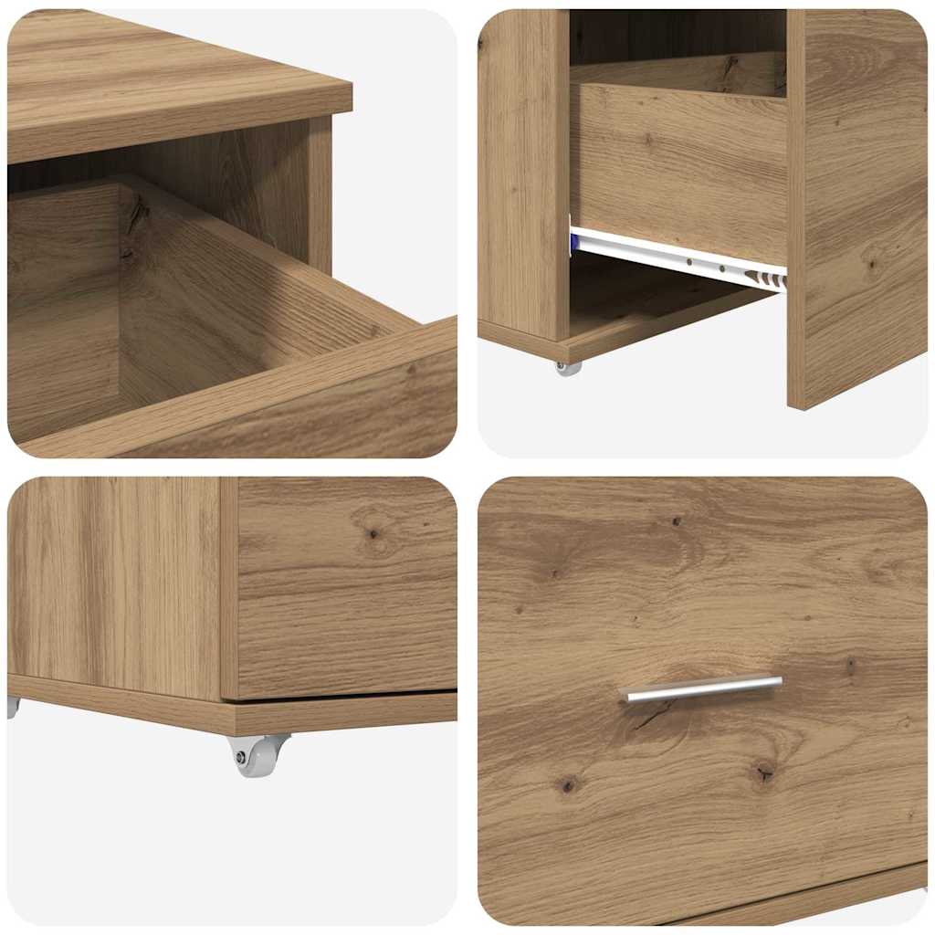 vidaXL Ντουλάπι με Συρτάρια 55 x 45 x 31 εκ Artisan Oak