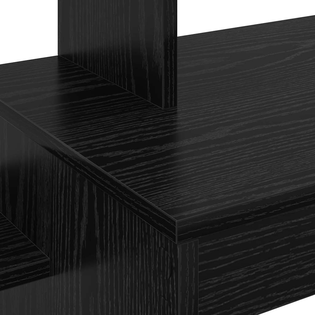 vidaXL Γραφείο με ράφι Μαύρη δρυς 100 x 40 x 90 cm Επεξεργασμένο ξύλο