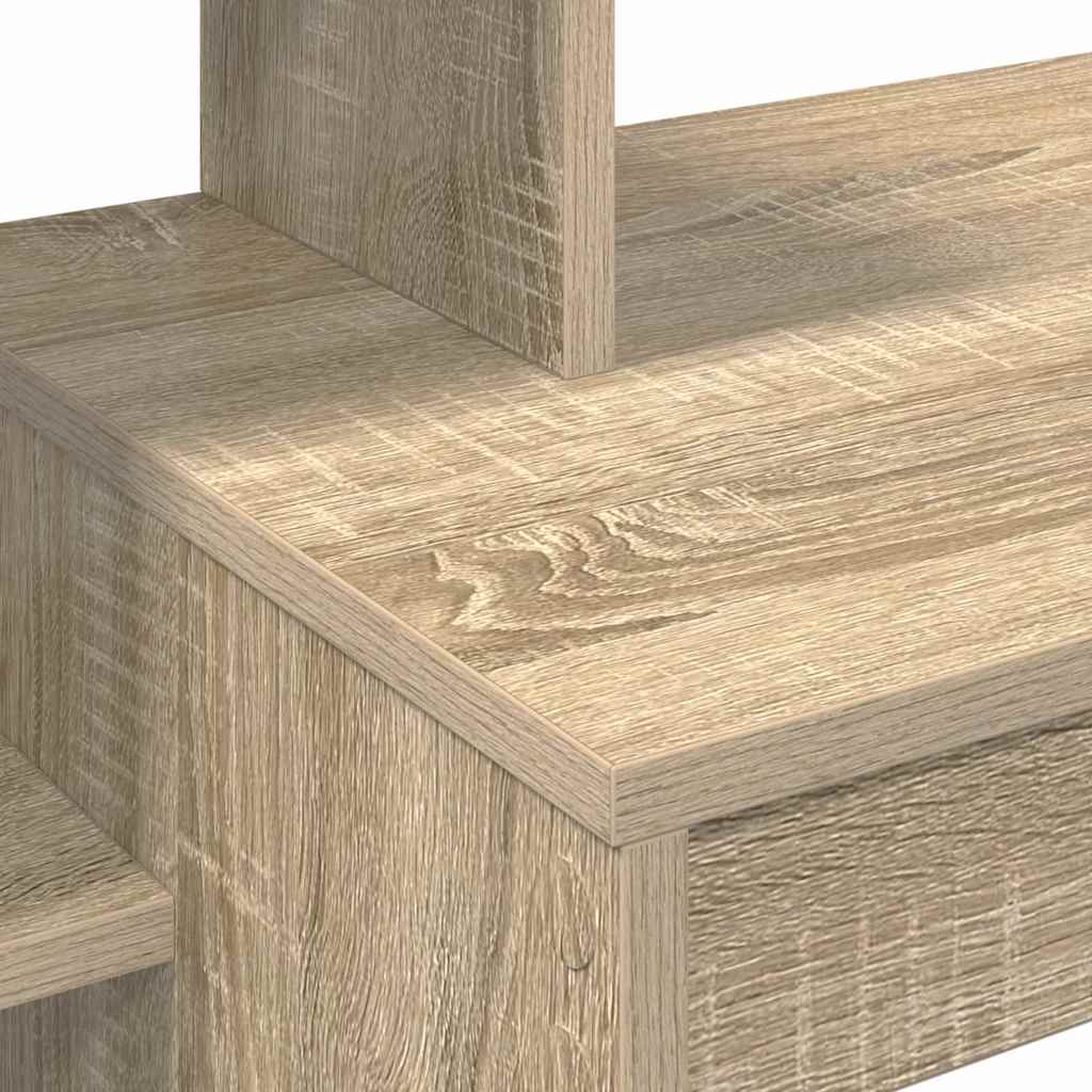 vidaXL Γραφείο με ράφι Sonoma Δρυς 100 x 40 x 90 cm Επεξεργασμένο ξύλο