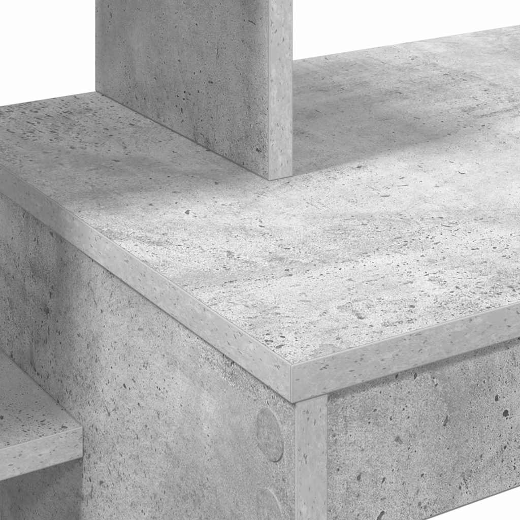 vidaXL Γραφείο Γκρι σκυροδέματος 100 x 40 x 90 cm Επεξεργασμένο ξύλο