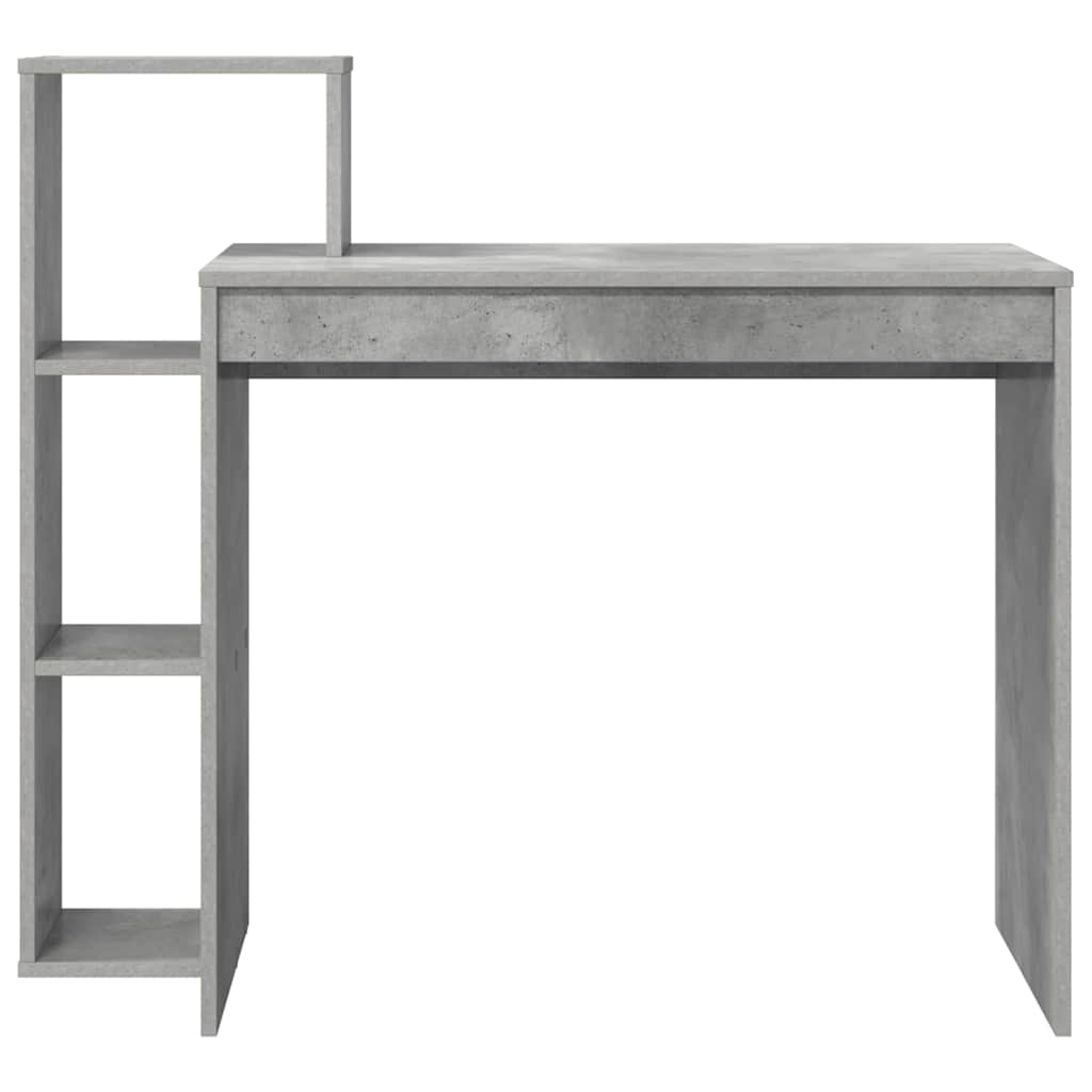vidaXL Γραφείο Γκρι σκυροδέματος 100 x 40 x 90 cm Επεξεργασμένο ξύλο