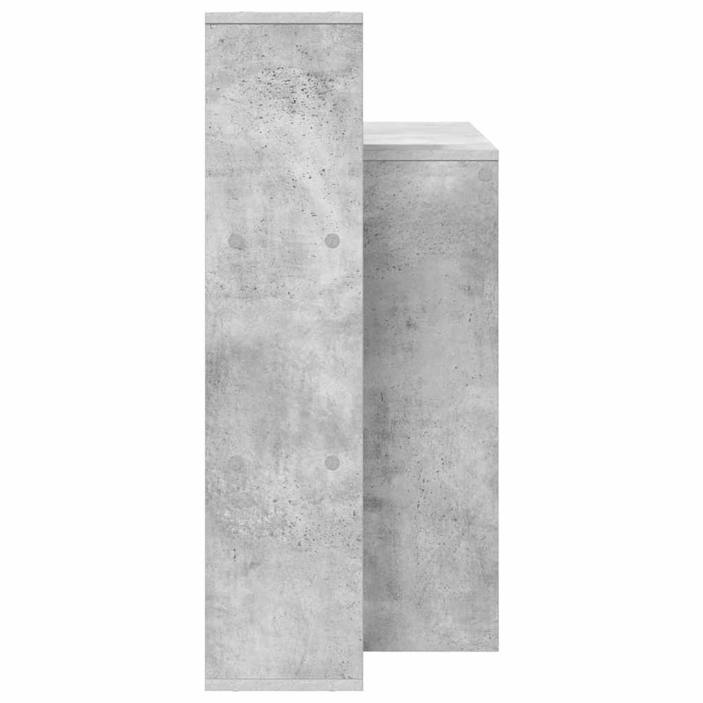 vidaXL Γραφείο Γκρι σκυροδέματος 100 x 40 x 90 cm Επεξεργασμένο ξύλο
