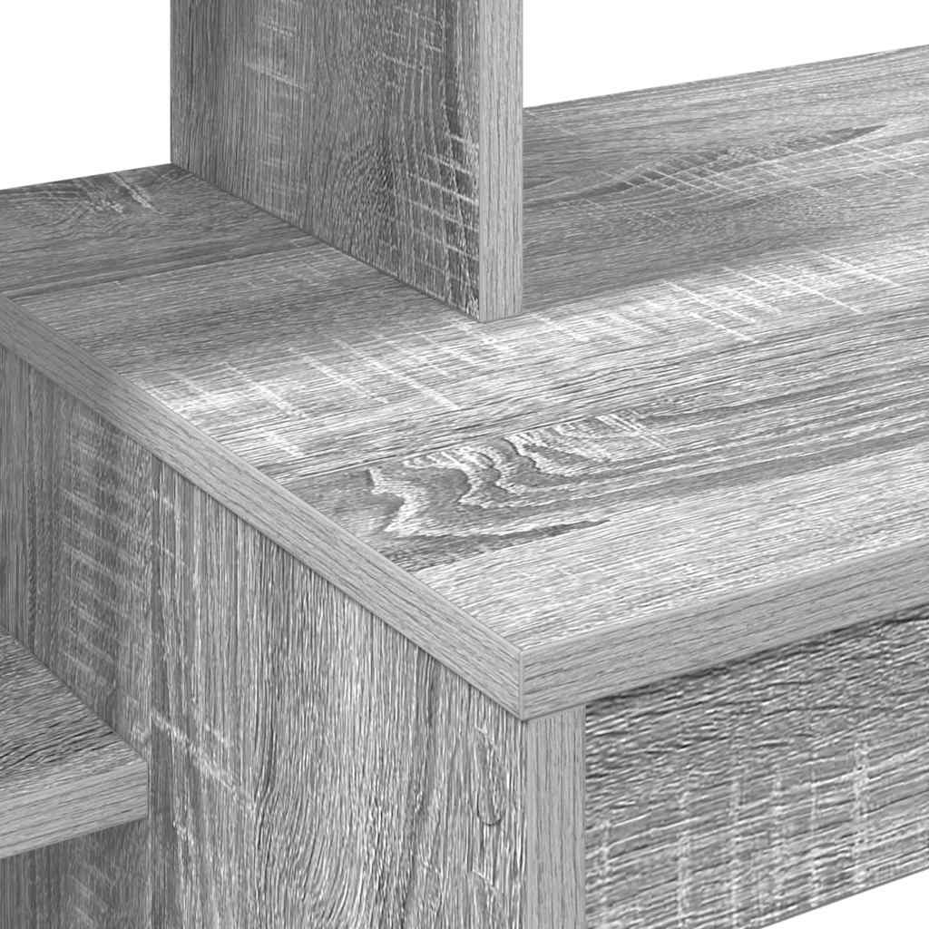 vidaXL Γραφείο με ράφι Γκρι sonoma 100 x 40 x 90 cm Επεξεργασμένο ξύλο