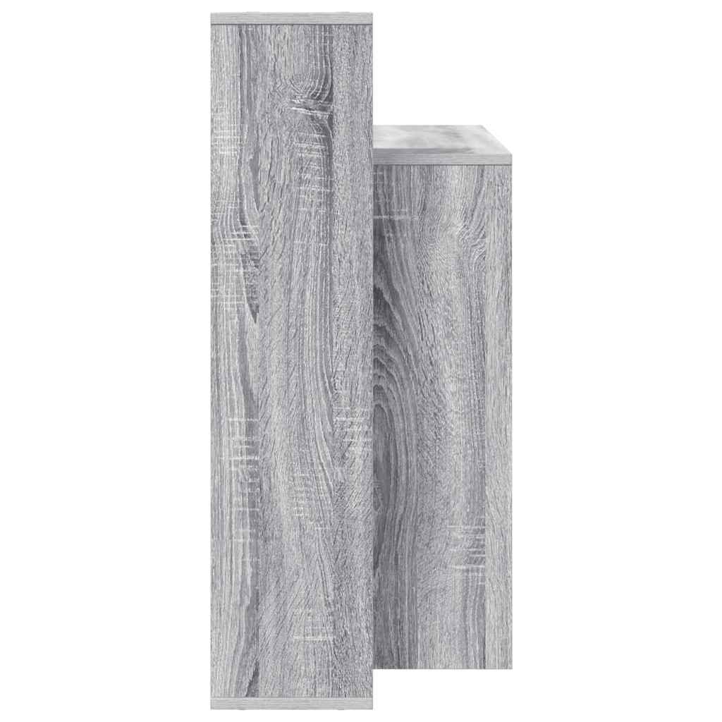 vidaXL Γραφείο με ράφι Γκρι sonoma 100 x 40 x 90 cm Επεξεργασμένο ξύλο