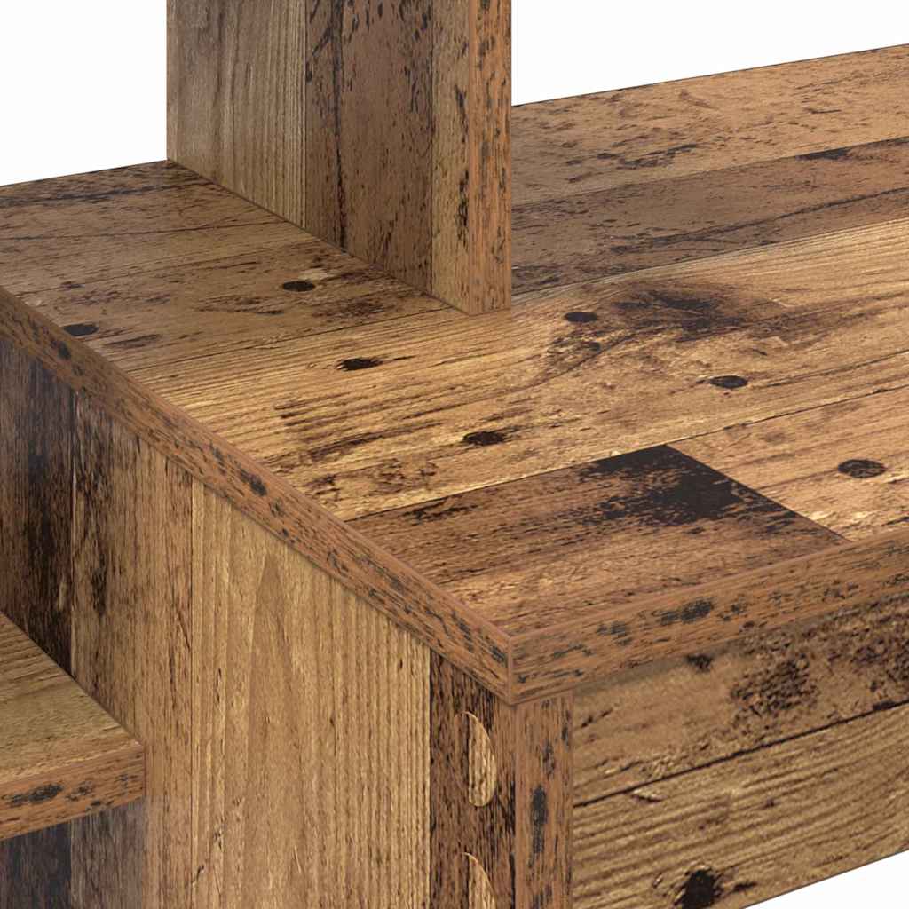 vidaXL Γραφείο με ράφι Παλαιό ξύλο 100 x 40 x 90 cm Επεξεργασμένο ξύλο