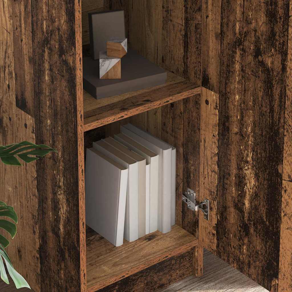 vidaXL Ψηλό Ντουλάπι Παλαιό ξύλο 35 x 39 x 168 εκ Επεξεργασμένο ξύλο