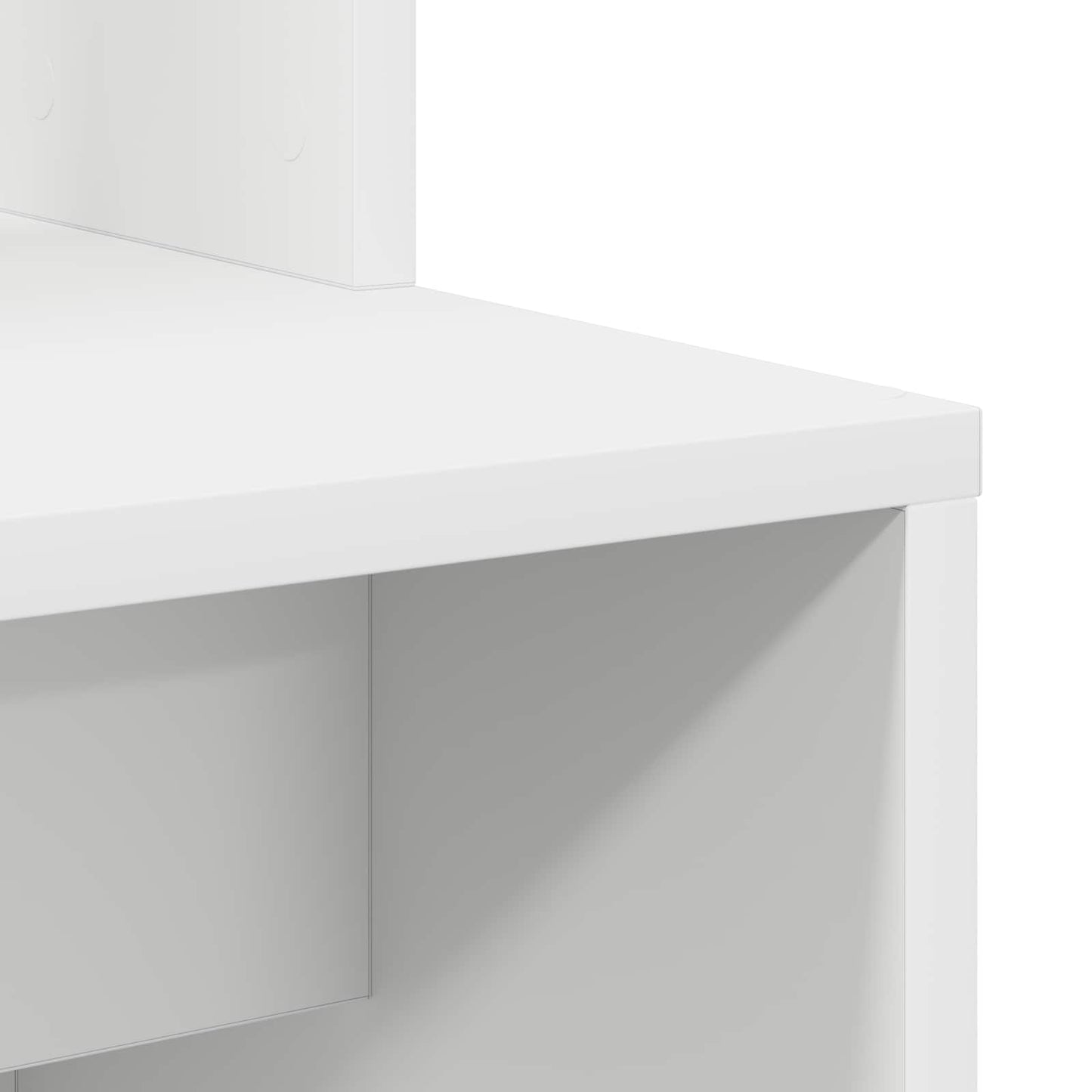 vidaXL Γραφείο Λευκό Επεξεργασμένο Ξύλο 78,5 x 37 x 154,5 εκ