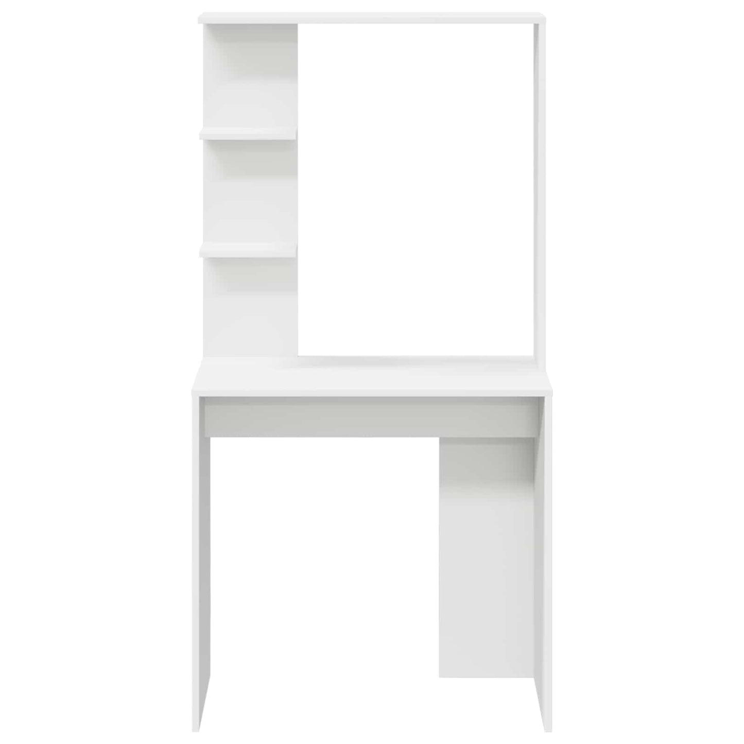 vidaXL Γραφείο Λευκό Επεξεργασμένο Ξύλο 78,5 x 37 x 154,5 εκ