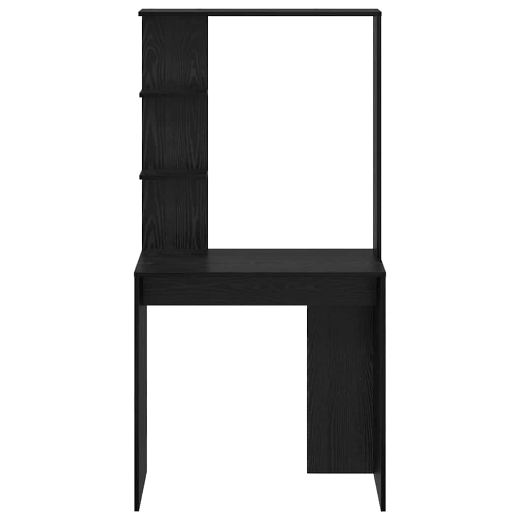 vidaXL Γραφείο Μαύρη δρυς 78.5 x 37 x 154.5 εκ Επεξεργασμένο ξύλο