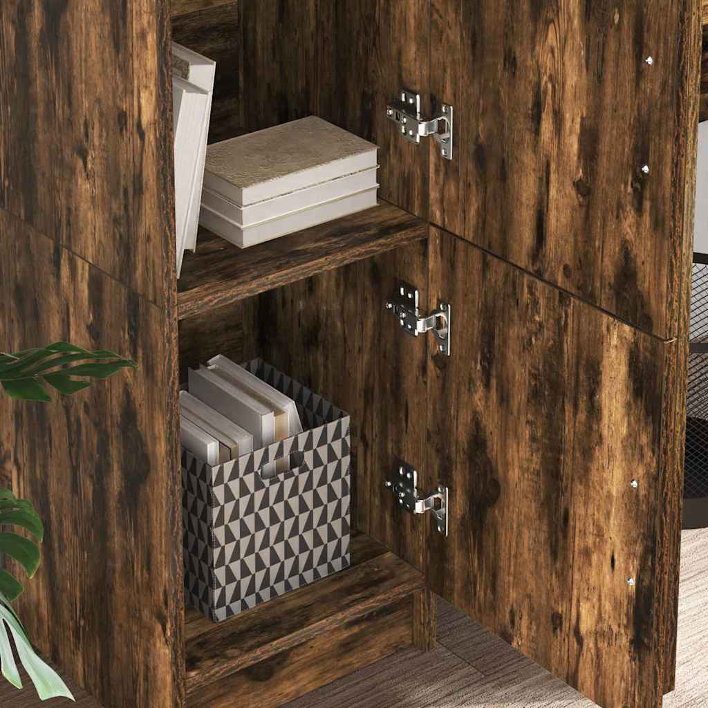 vidaXL Ψηλή Ντουλάπα Καπνιστή δρυς 31,5 x 32 x 124 εκ