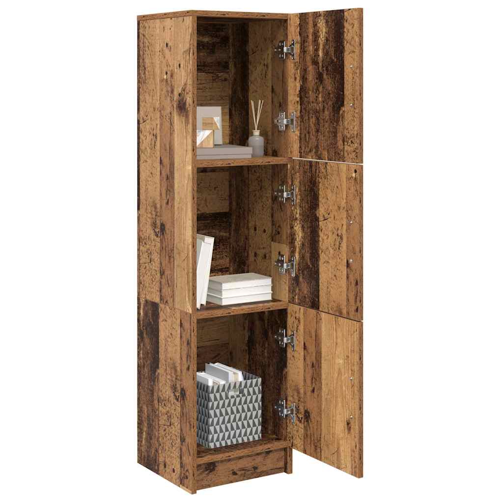 vidaXL Highboard Παλιό ξύλο 31.5 x 32 x 122.5 εκ