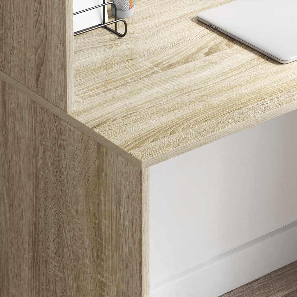 vidaXL Γραφείο Sonoma Δρυς 102 x 50 x 124 εκ. Επεξεργασμένο ξύλο