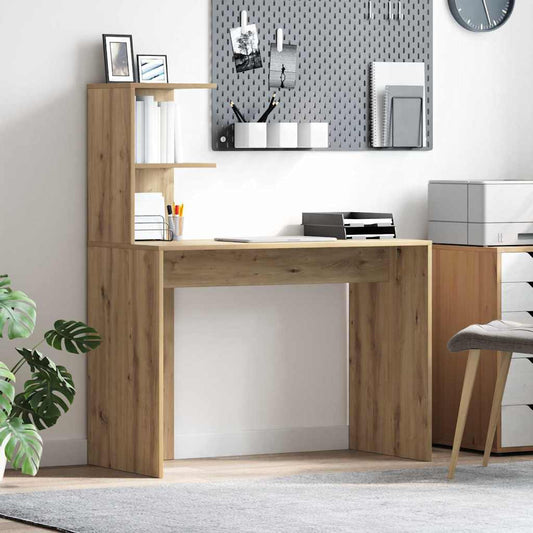 vidaXL Γραφείο Artisan Oak 102 x 50 x 124 εκ. Επεξεργασμένο Ξύλο
