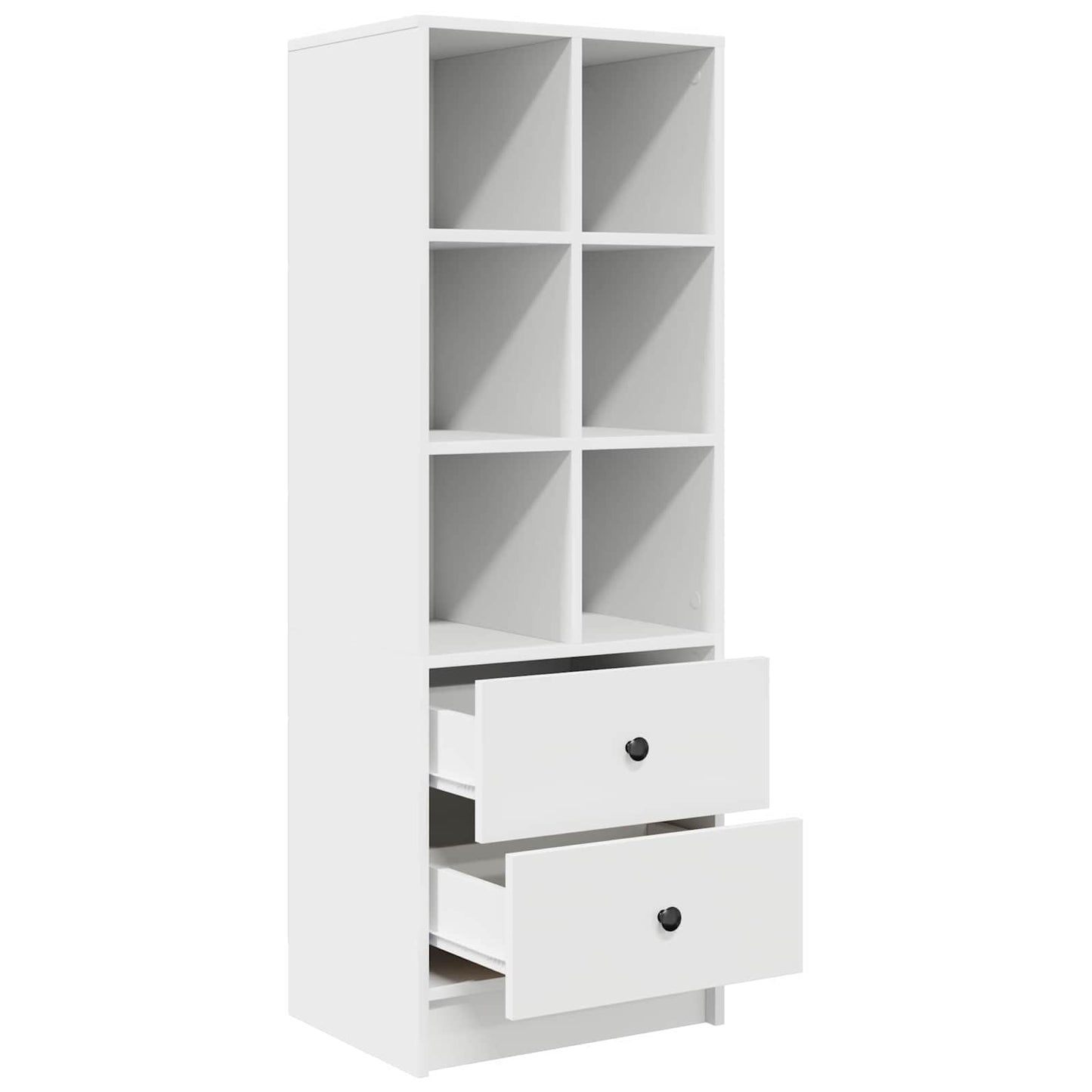 vidaXL Highboard με συρτάρι Λευκό 45,5 x 34 x 127 εκ
