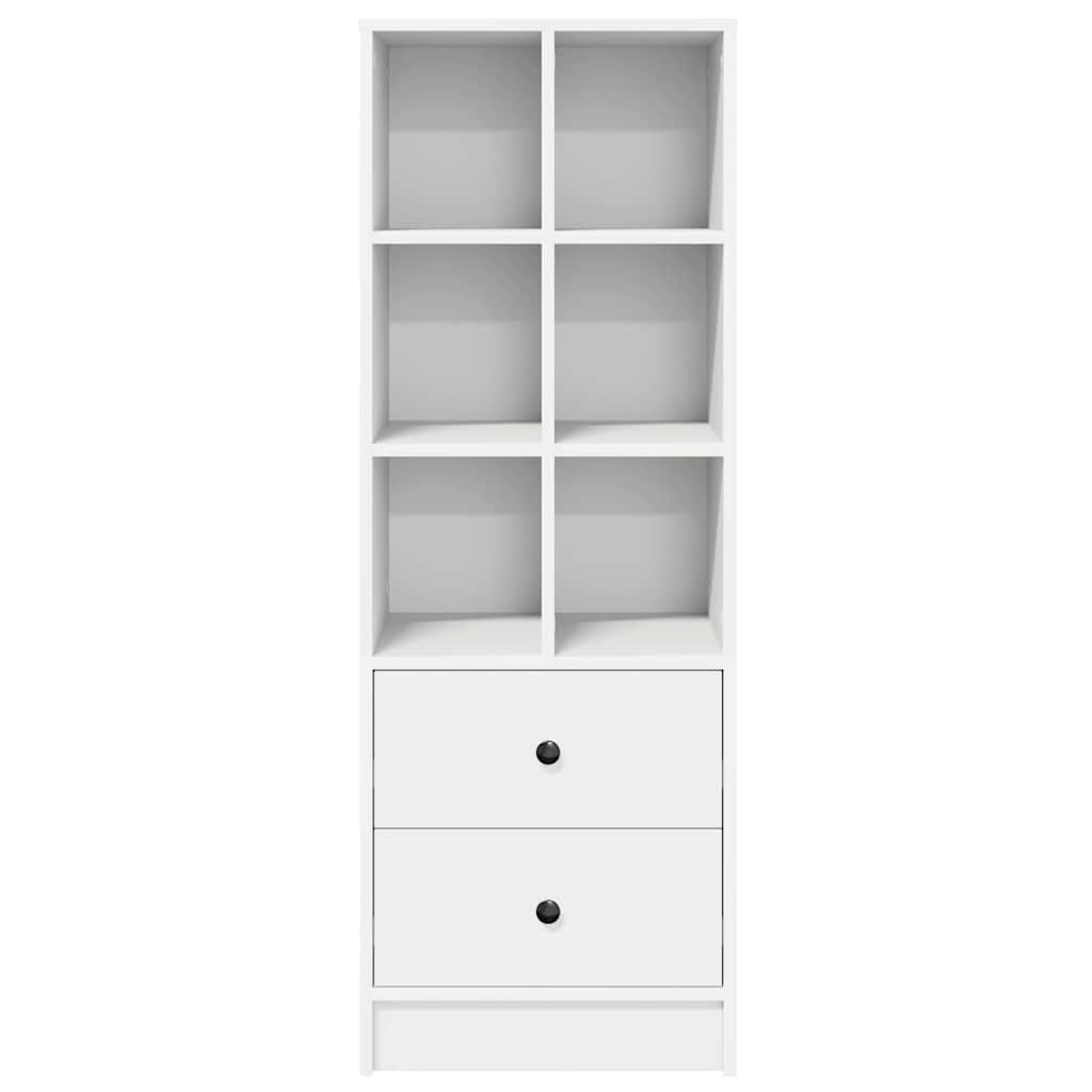 vidaXL Highboard με συρτάρι Λευκό 45,5 x 34 x 127 εκ
