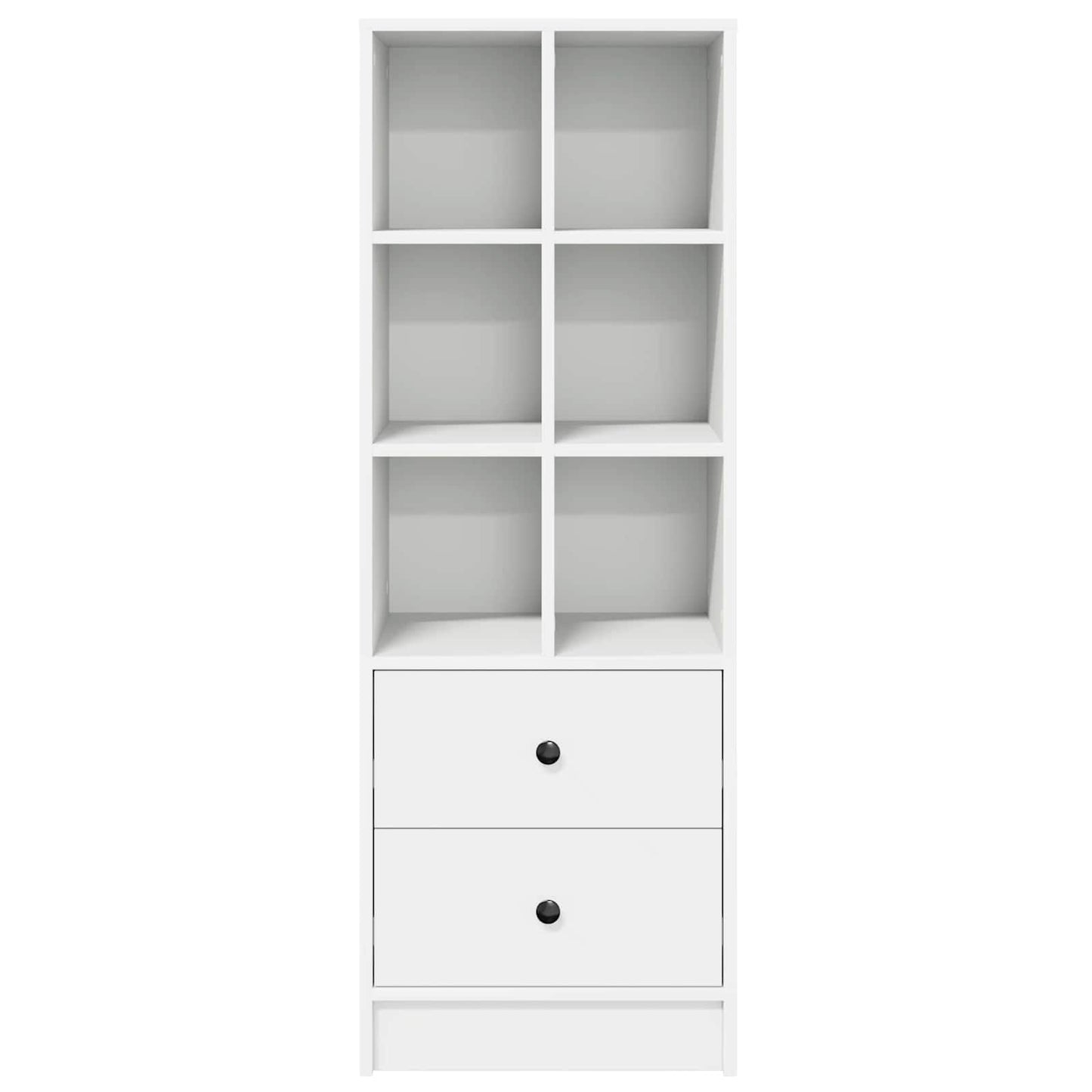 vidaXL Highboard με συρτάρι Λευκό 45,5 x 34 x 127 εκ