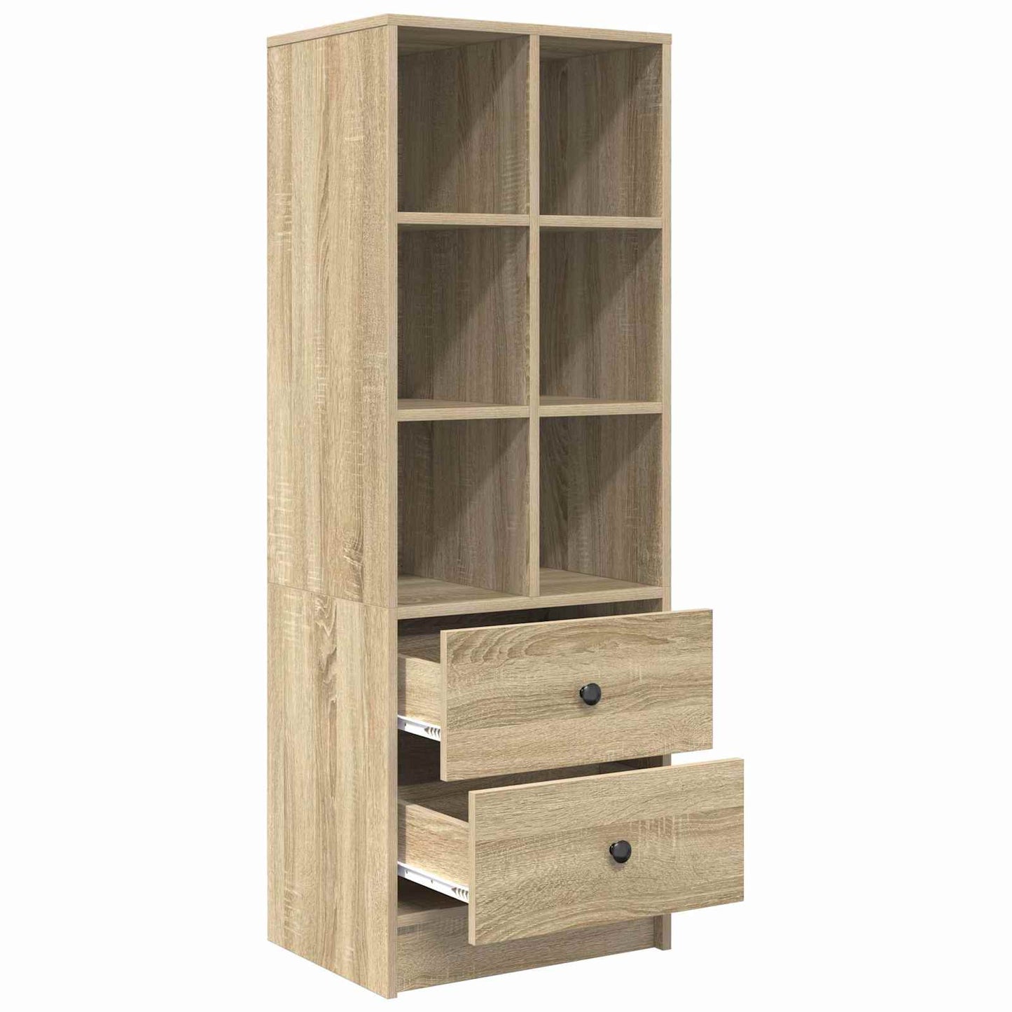 vidaXL Highboard με συρτάρι Δρύς Sonoma 45,5 x 34 x 127 εκ