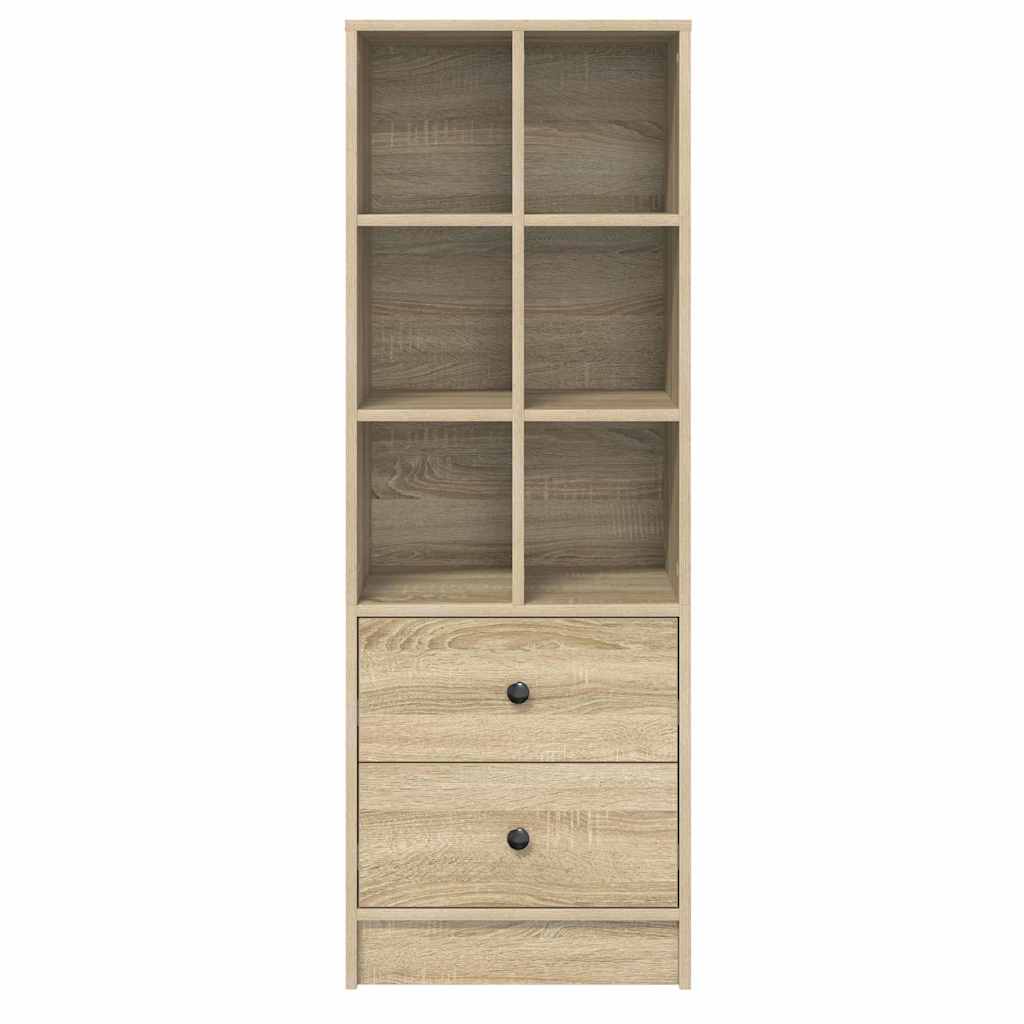 vidaXL Highboard Sonoma Δρυς 45.5 x 34 x 127 εκ Επεξεργασμένο ξύλο