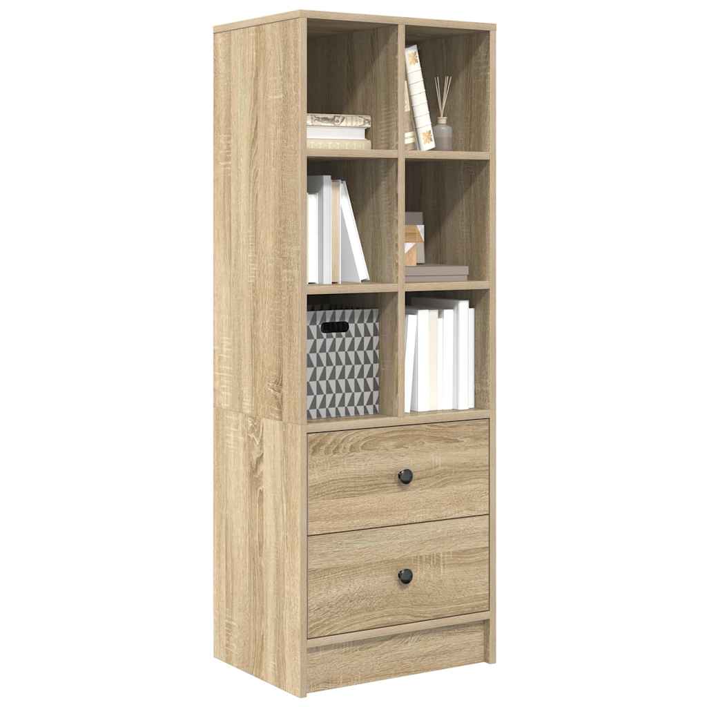 vidaXL Highboard Sonoma Δρυς 45.5 x 34 x 127 εκ Επεξεργασμένο ξύλο