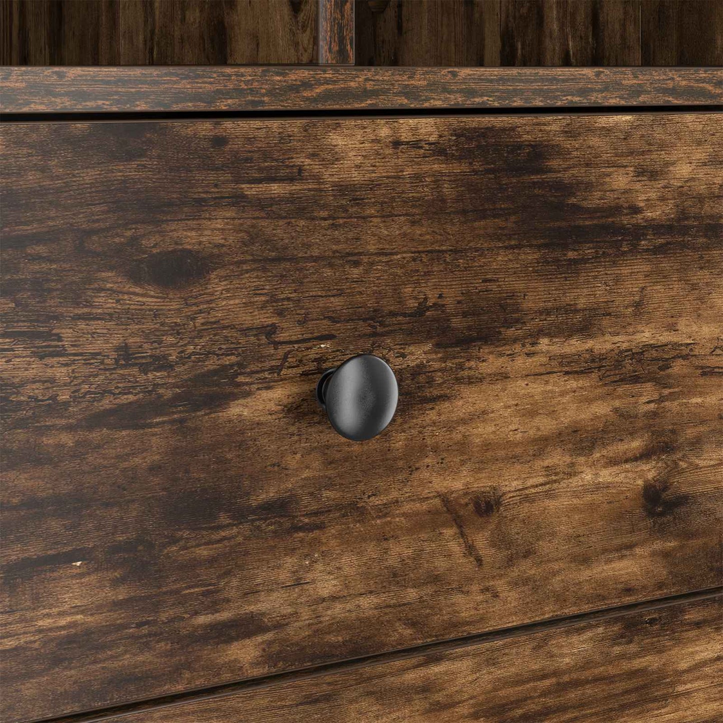 vidaXL Highboard με συρτάρι Καπνιστό Δρύς 45,5 x 34 x 127 εκ