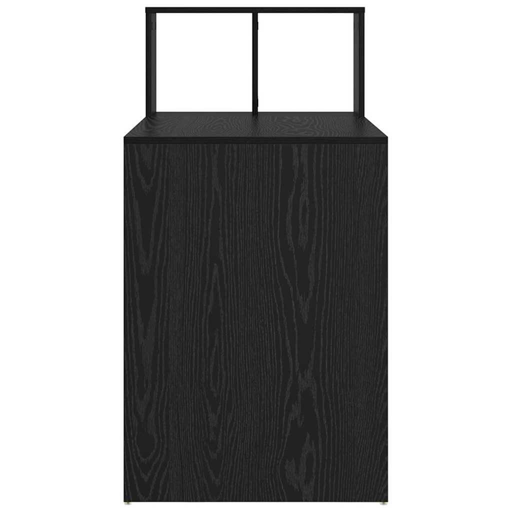 vidaXL Γραφείο Μαύρη δρυς 108 x 55 x 103.5 εκ Επεξεργασμένο ξύλο