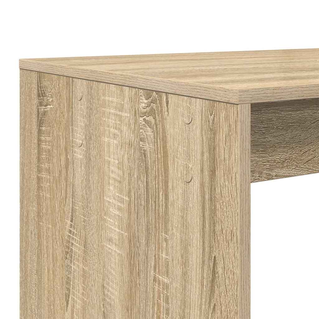 vidaXL Γραφείο Sonoma Δρυς 108 x 55 x 103.5 εκ Επεξεργασμένο ξύλο