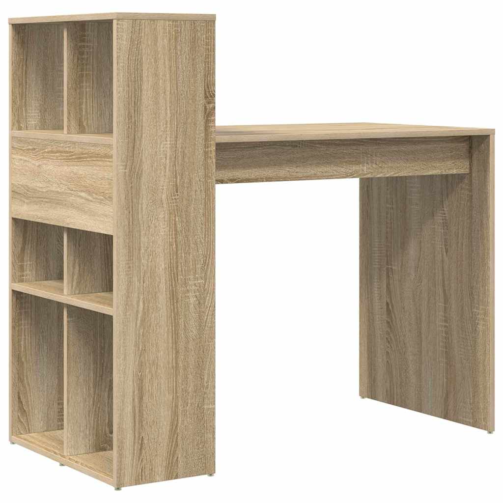 vidaXL Γραφείο Sonoma Δρυς 108 x 55 x 103.5 εκ Επεξεργασμένο ξύλο