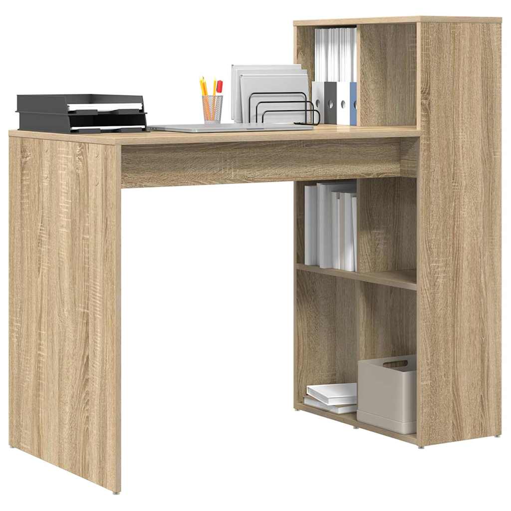 vidaXL Γραφείο Sonoma Δρυς 108 x 55 x 103.5 εκ Επεξεργασμένο ξύλο