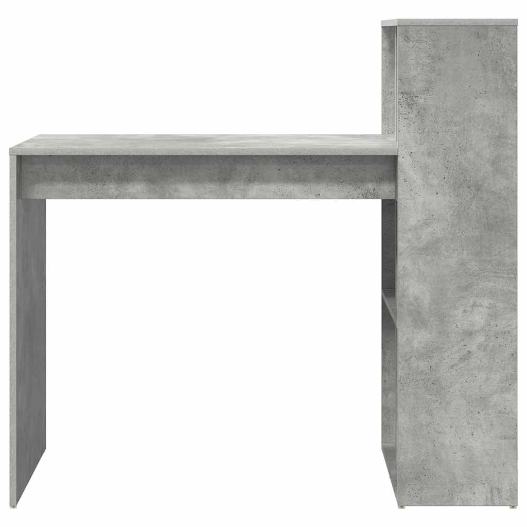vidaXL Γραφείο Σκυρόδεμα Γκρι 108 x 55 x 103.5 εκ Επεξεργασμένο ξύλο