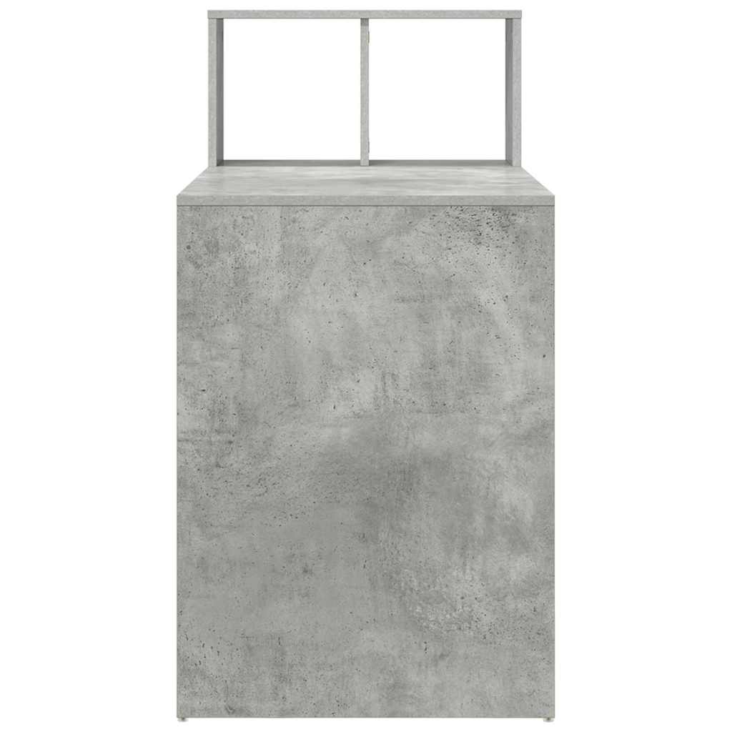 vidaXL Γραφείο Σκυρόδεμα Γκρι 108 x 55 x 103.5 εκ Επεξεργασμένο ξύλο