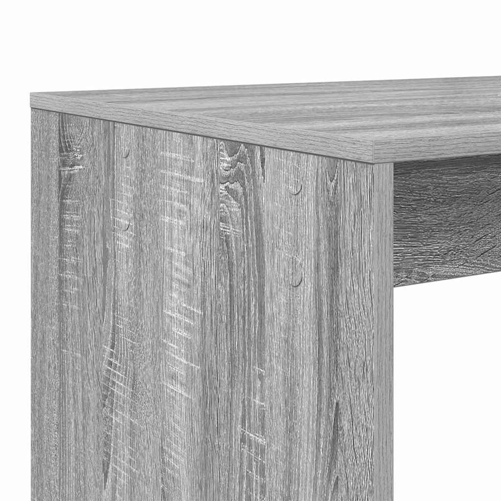 vidaXL Γραφείο Γκρίζο Σονομα 108 x 55 x 103.5 εκ Επεξεργασμένο ξύλο