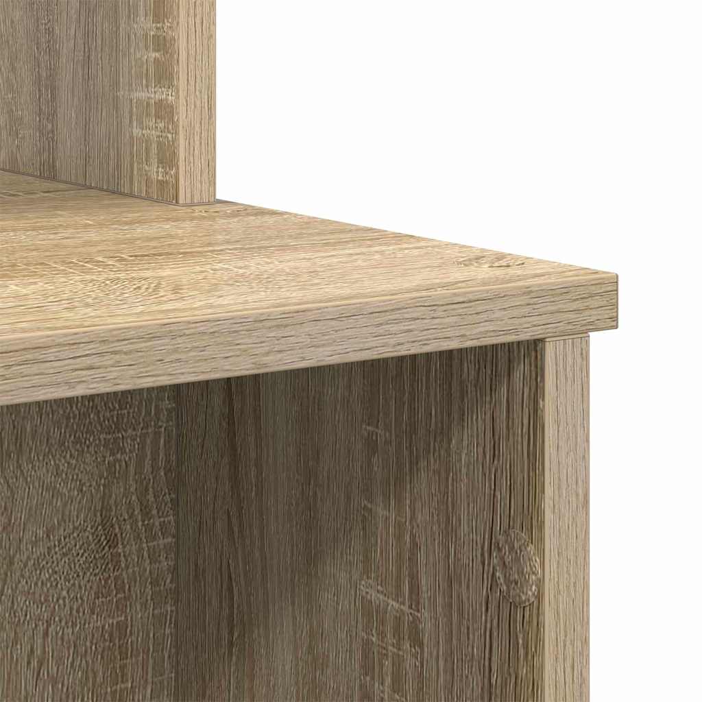 vidaXL Γραφείο με Αποθηκευτικό Χώρο Sonoma Δρυς 120.5 x 44 x 88.5 εκ