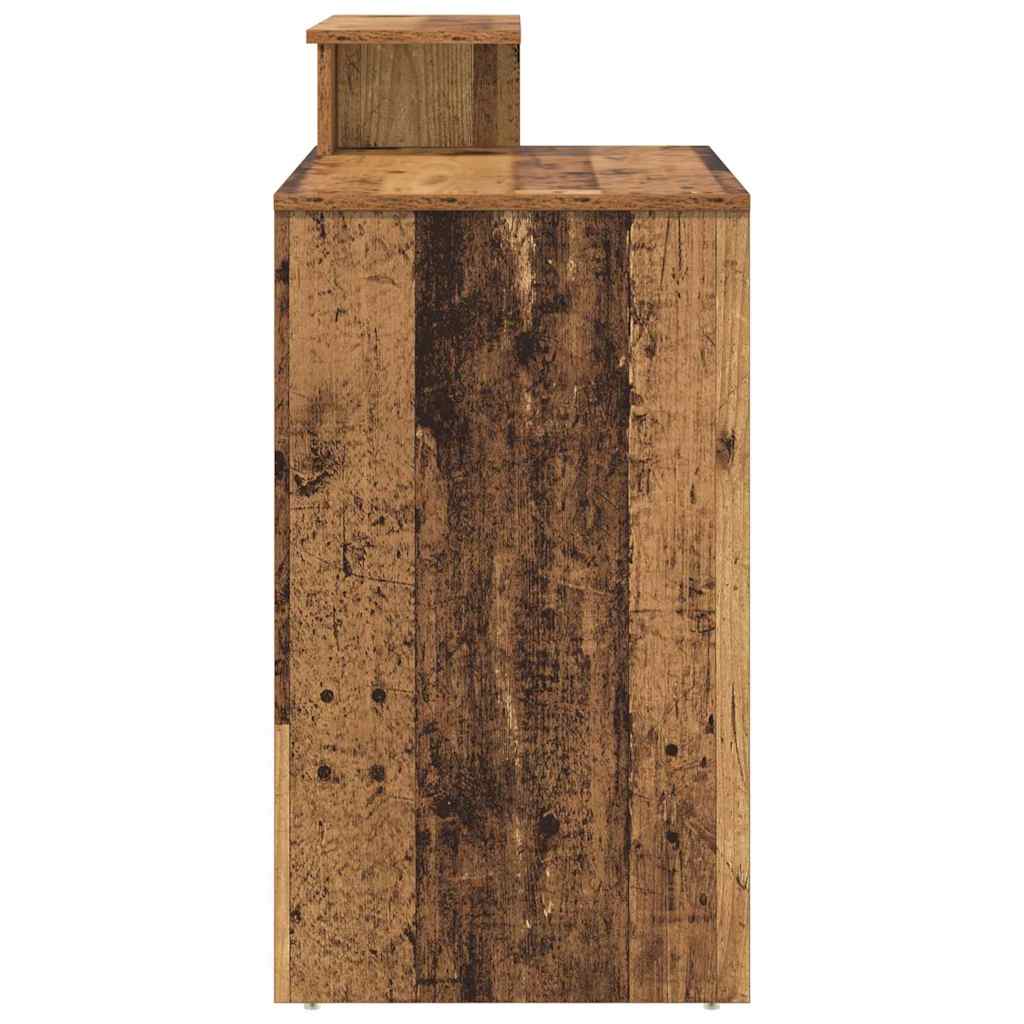 vidaXL Γραφείο με Αποθηκευτικό Χώρο Παλιό Ξύλο 120.5 x 44 x 88.5 εκ