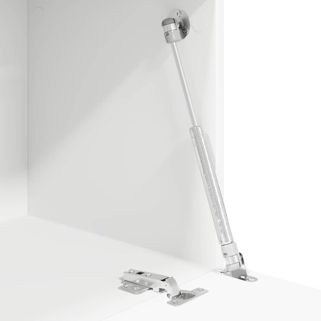 vidaXL Γραφείο με ράφι Λευκό 71.5 x 31.5 x 106.5 εκ Επεξεργασμένο ξύλο