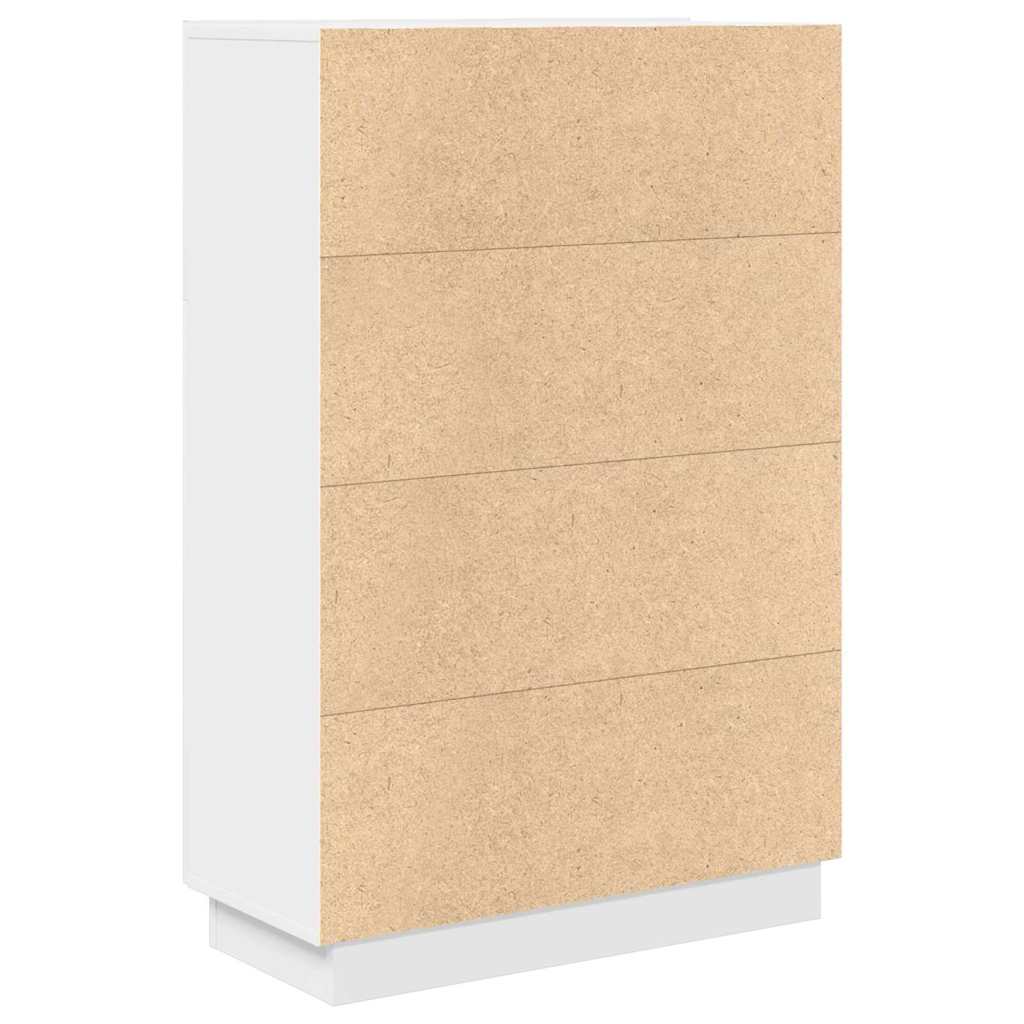 vidaXL Γραφείο με ράφι Λευκό 71.5 x 31.5 x 106.5 εκ Επεξεργασμένο ξύλο