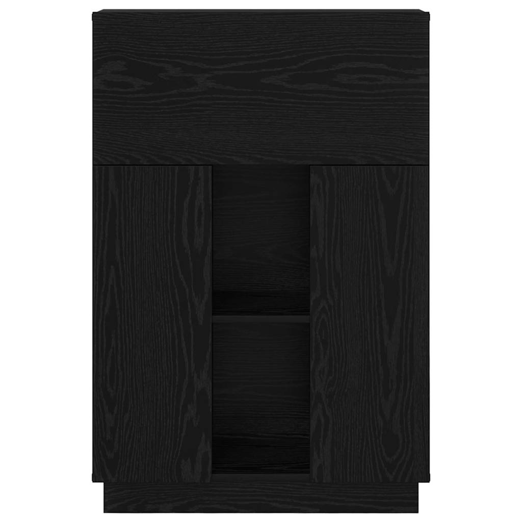 vidaXL Γραφείο Μαύρη Οξυά 71.5 x 31.5 x 106.5 εκ Επεξεργασμένο ξύλο