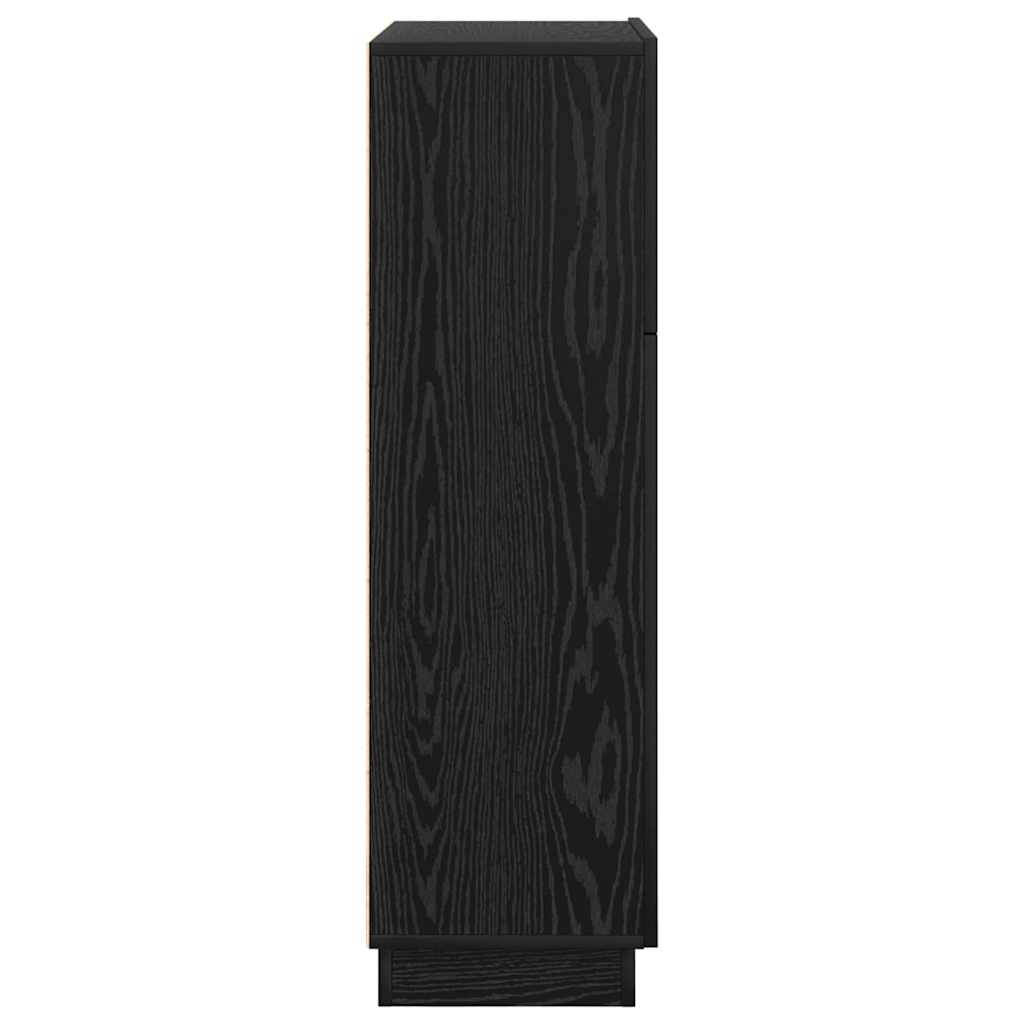 vidaXL Γραφείο Μαύρη Οξυά 71.5 x 31.5 x 106.5 εκ Επεξεργασμένο ξύλο