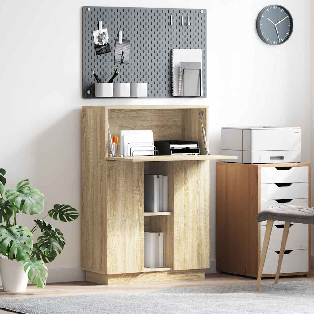 vidaXL Γραφείο Sonoma Δρυς 71.5 x 31.5 x 106.5 εκ Επεξεργασμένο ξύλο