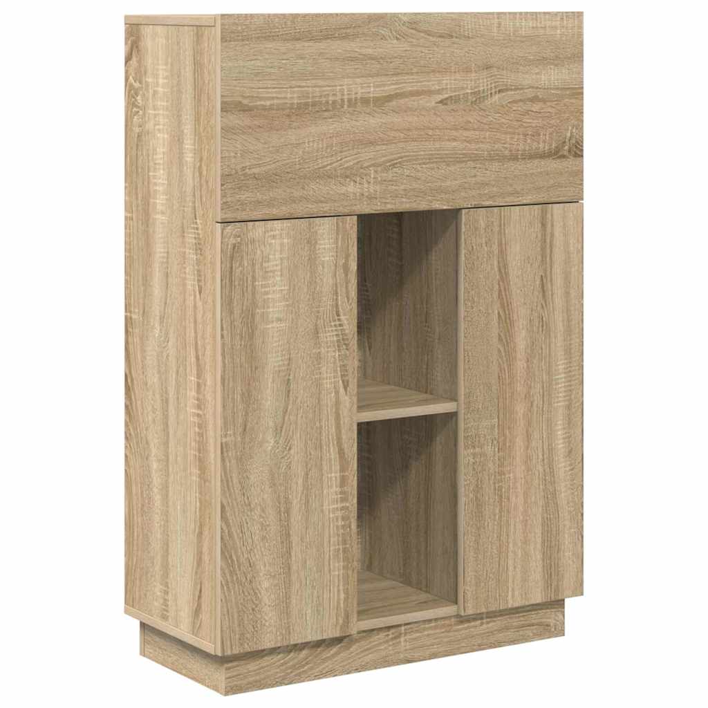 vidaXL Γραφείο Sonoma Δρυς 71.5 x 31.5 x 106.5 εκ Επεξεργασμένο ξύλο
